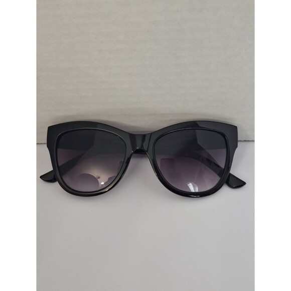 Oscar‎ De La Renta Black Cat Eye Sunglasses Womens Full Rim Plastic Designer